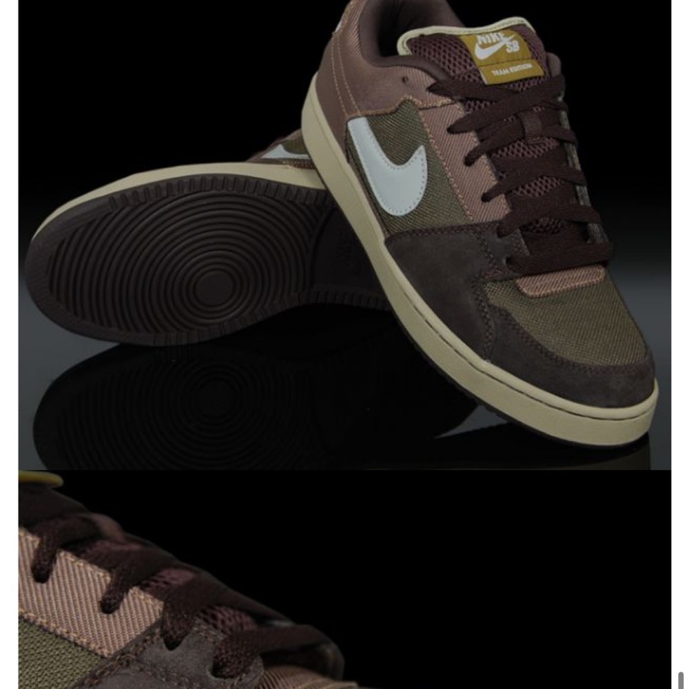 Nike Zoom Team edition skateboarding SB black black moss/silver